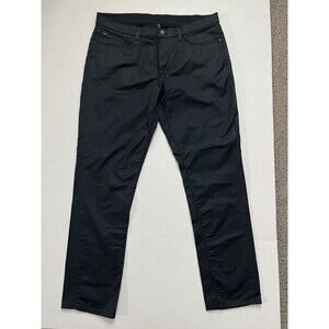 English Laundry Men’s Pants Black Straight Leg Stretch 5 Pocket Gray 36x32